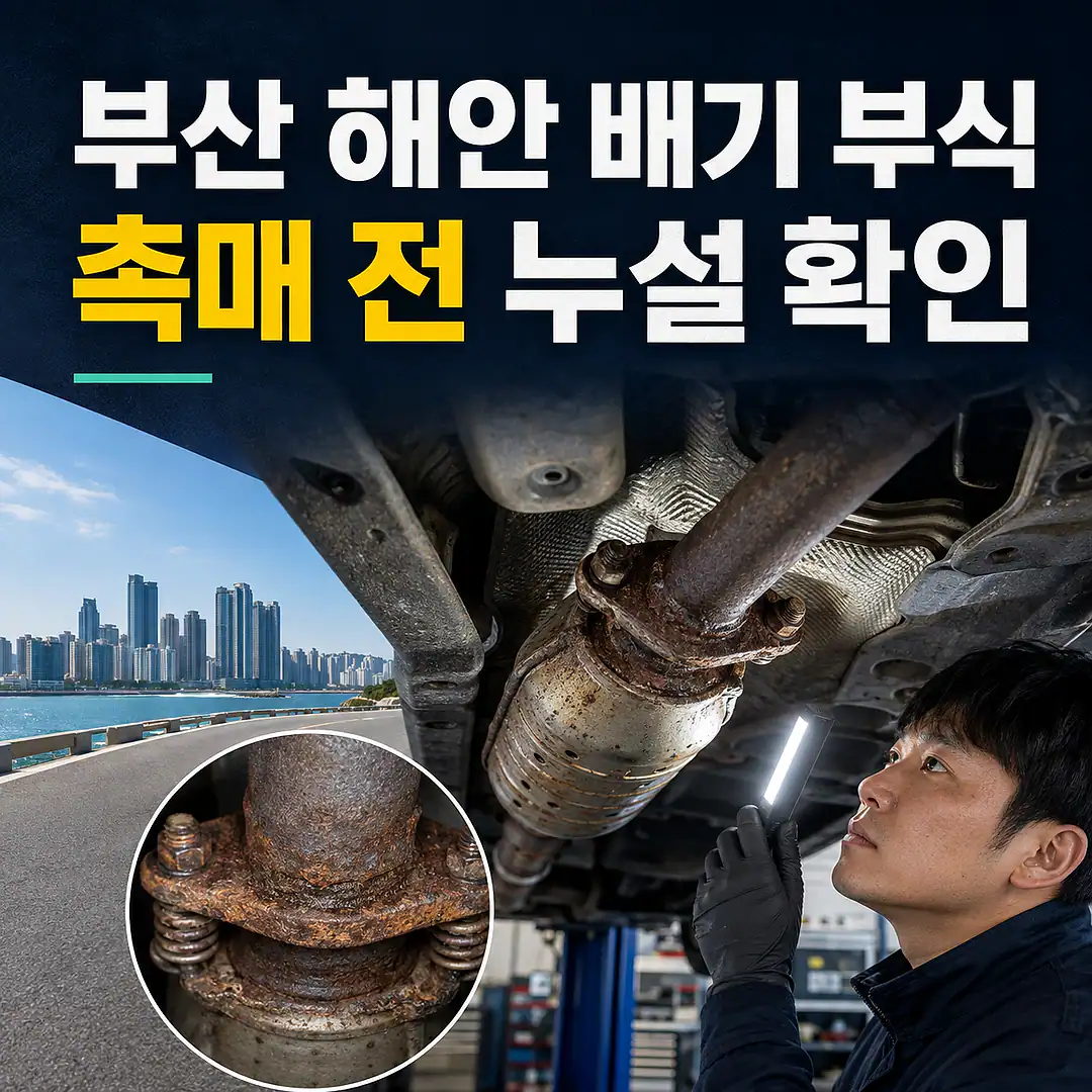 부산 자동차 촉매 가격 문의 전, 해안 배기 부식·누설 확인 1대1 대표 썸네일